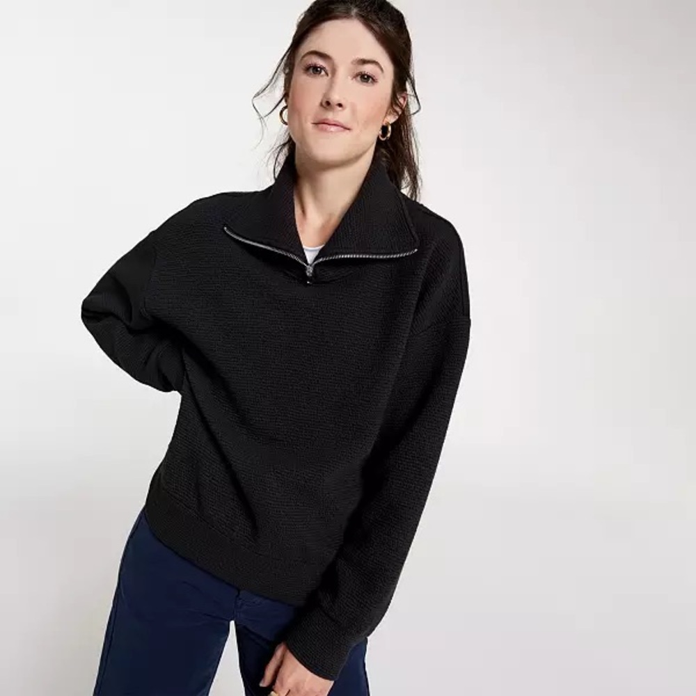 NWT New Calia Elevate Women’s Quarter Zip Pullover Extra Small XS Long Sleeve